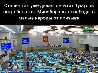 Депутат Тумусов инициирует закон о призыве малых народов